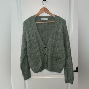 Blue/green Zara Cardigan